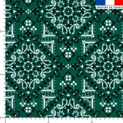 Bandana - Fond vert foncé