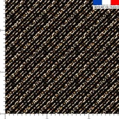 Bandes à pois léopard - Fond noir