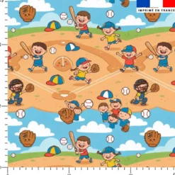 Baseball enfant - Fond bleu