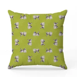 Bébé dalmatien - Fond vert - Création Stillistic