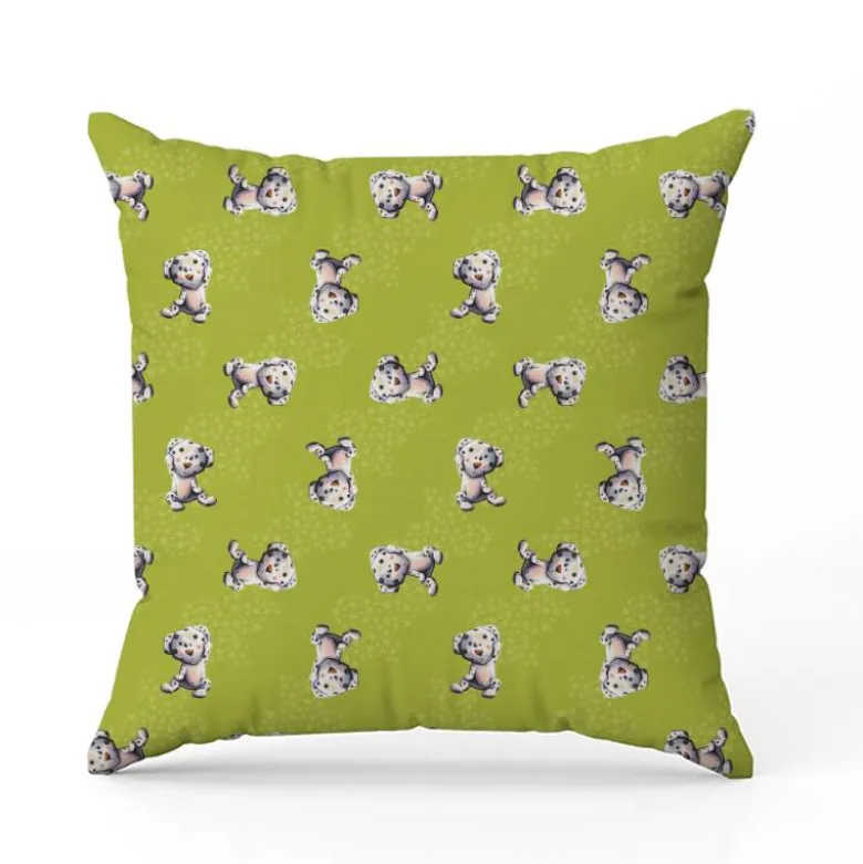 Bébé dalmatien - Fond vert - Création Stillistic