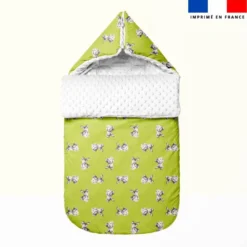 Bébé dalmatien - Fond vert - Création Stillistic