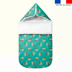 Bébé guépard - Fond vert - Création Stillistic