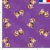 Bébé hyène - Fond violet - Création Stillistic