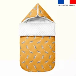 Bébé lapin - Fond orange - Création Stillistic