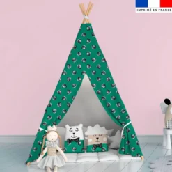 Bébé panda - Fond vert - Création Stillistic