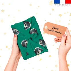 Bébé panda - Fond vert - Création Stillistic