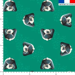 Bébé panda - Fond vert - Création Stillistic