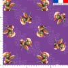 Bébé perroquet - Fond violet - Création Stillistic