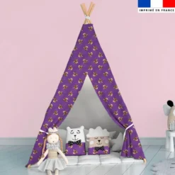 Bébé perroquet - Fond violet - Création Stillistic