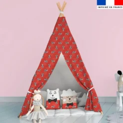 Bébé raton - Fond rouge - Création Stillistic