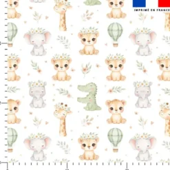 Bébés du safari - Fond blanc
