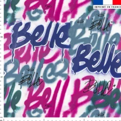 Belle rose et bleu - Fond blanc - Création Alex Z