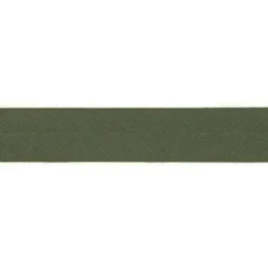 Biais polycoton 20 mm kaki foncé