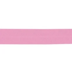Biais polycoton 20 mm rose