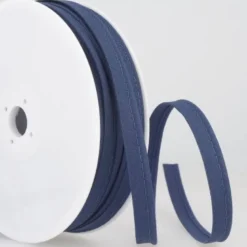 Bobine 25m de passepoil 10 mm bleu marine