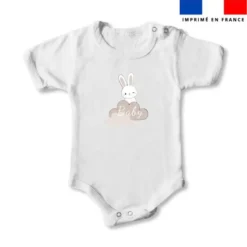 Body enfant 3 mois motif lapin rêveur