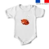 Body enfant 3 mois motif panda roux