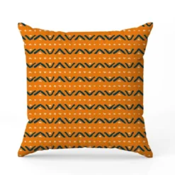 Bohème ethnique bleu - Fond orange