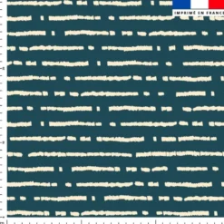 Bohème ethnique rayé - Fond bleu