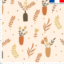 Botanique - Fond beige