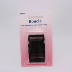 Boucle pour sangle noir 25mm