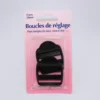 Boucles de règlage en plastique noir X2 32mm