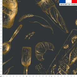 Boulangerie dorée - Fond noir