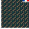 Boules de Noël or et houx vert - Fond bleu nuit