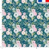 Bouquet de fleur pastel - Fond bleu canard