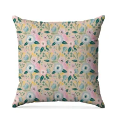 Bouquet de fleur pastel - Fond crème