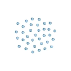 Bouton bleu clair nacré 4 trous 11mm
