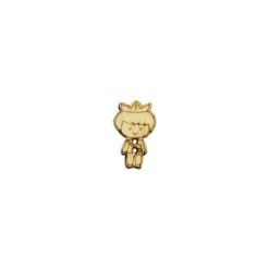 Bouton bois clair découpé petit prince