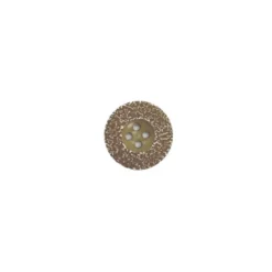 Bouton effet craquelé beige 38 mm