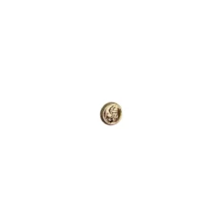 Bouton à queue or motif ancre marine 14mm