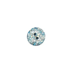 Boutons coquilles d'oeufs 20mm bleu clair