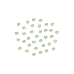 Bouton vert clair nacré 4 trous 11mm