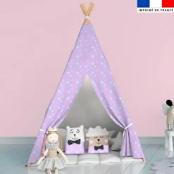 Bulles vertes - Fond mauve - Création Lili Bambou Design