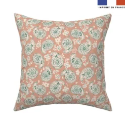 Cachemire floral - Fond beige - Création Andréa Leonelli