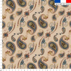 Cachemire vintage - Fond beige
