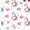 Cadeaux et pingouin de Noel - Fond blanc