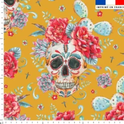 Calavera - Fond jaune