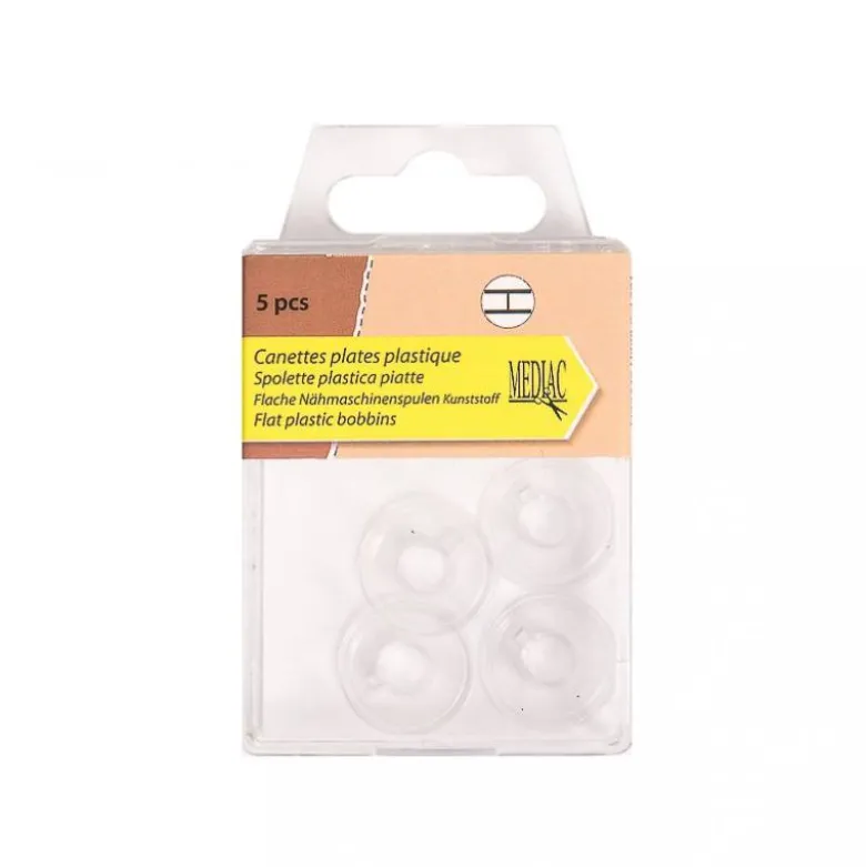 Canettes plates plastique X5