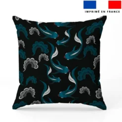 Carpe bleu canard - Fond noir