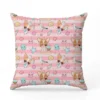 Chiens summer vibes - Fond rose - Création Jolifox