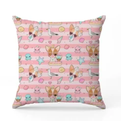 Chiens summer vibes - Fond rose - Création Jolifox