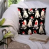 Chiot avec bonnet de Noel - Fond noir