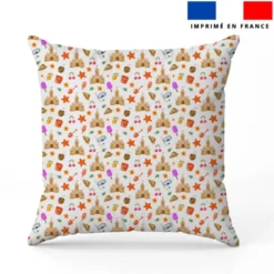 Château de sable et accessoires plage - Fond blanc