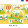 Circuit animaux en vacances - Fond beige