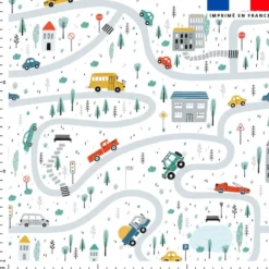 Circuit de course - Fond blanc